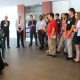 University of Houston Bauer College of Business Summer Business Institute - HS Luncheon with Entrepreneurs standing facing students with Founders of the Wolff Center for Entrepreneurship, Bill Sherrill and Melvyn Wolff
